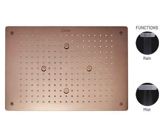 Rose Gold Finish Ceiling